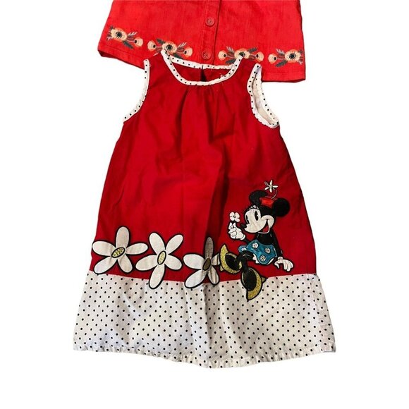 Bundle Girls Floral Dresses Denim Disney Size 4T - Picture 2 of 10